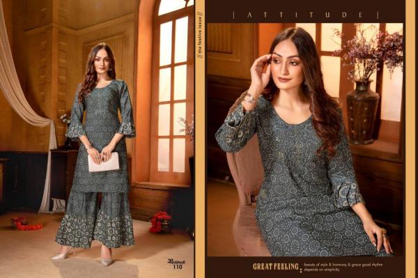 Pankhudi Rayon Fancy Kurti With Sharara Collection 